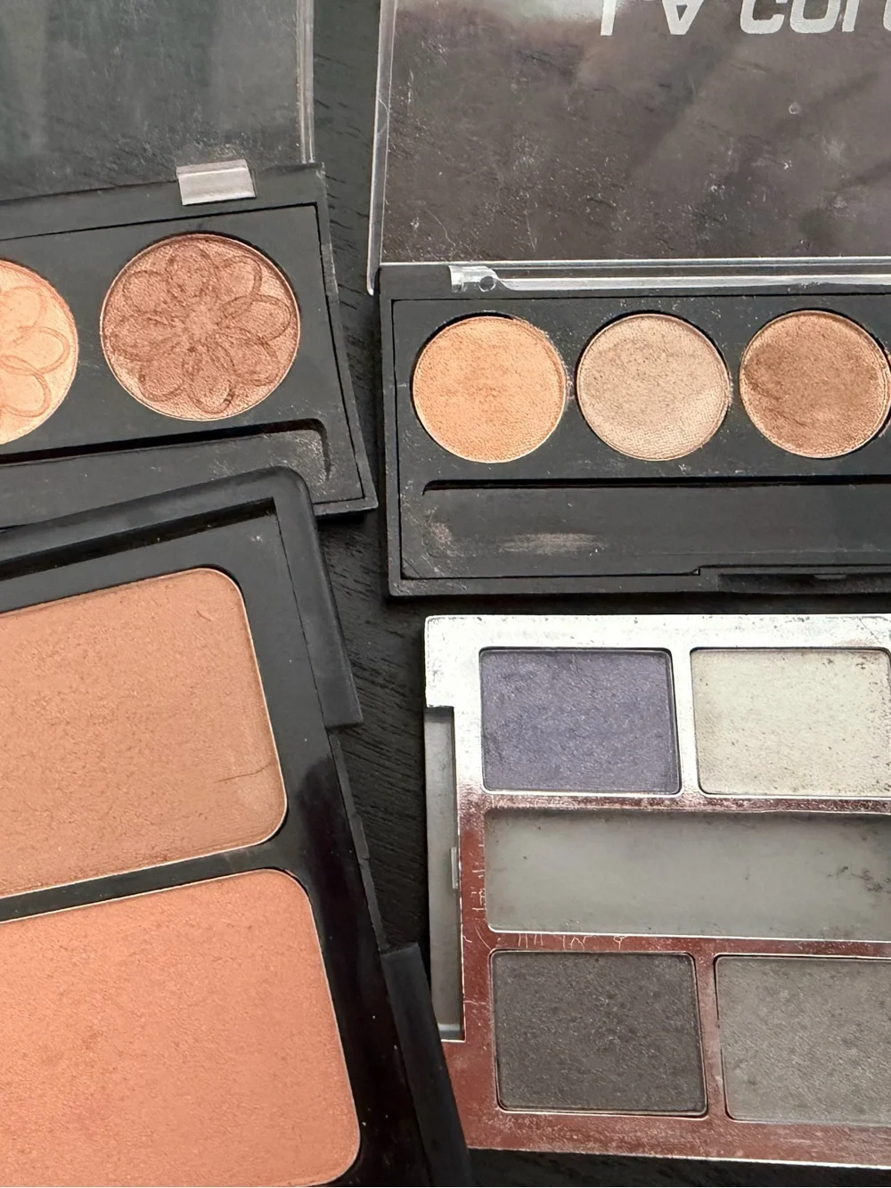 e.l.f. & L.A. Colors Eyeshadow and Blush Set in Pink, Brown, Champagne